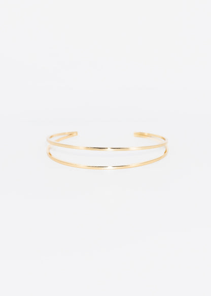Brazalete ajustable doble línea abierto - brazo y muñeca