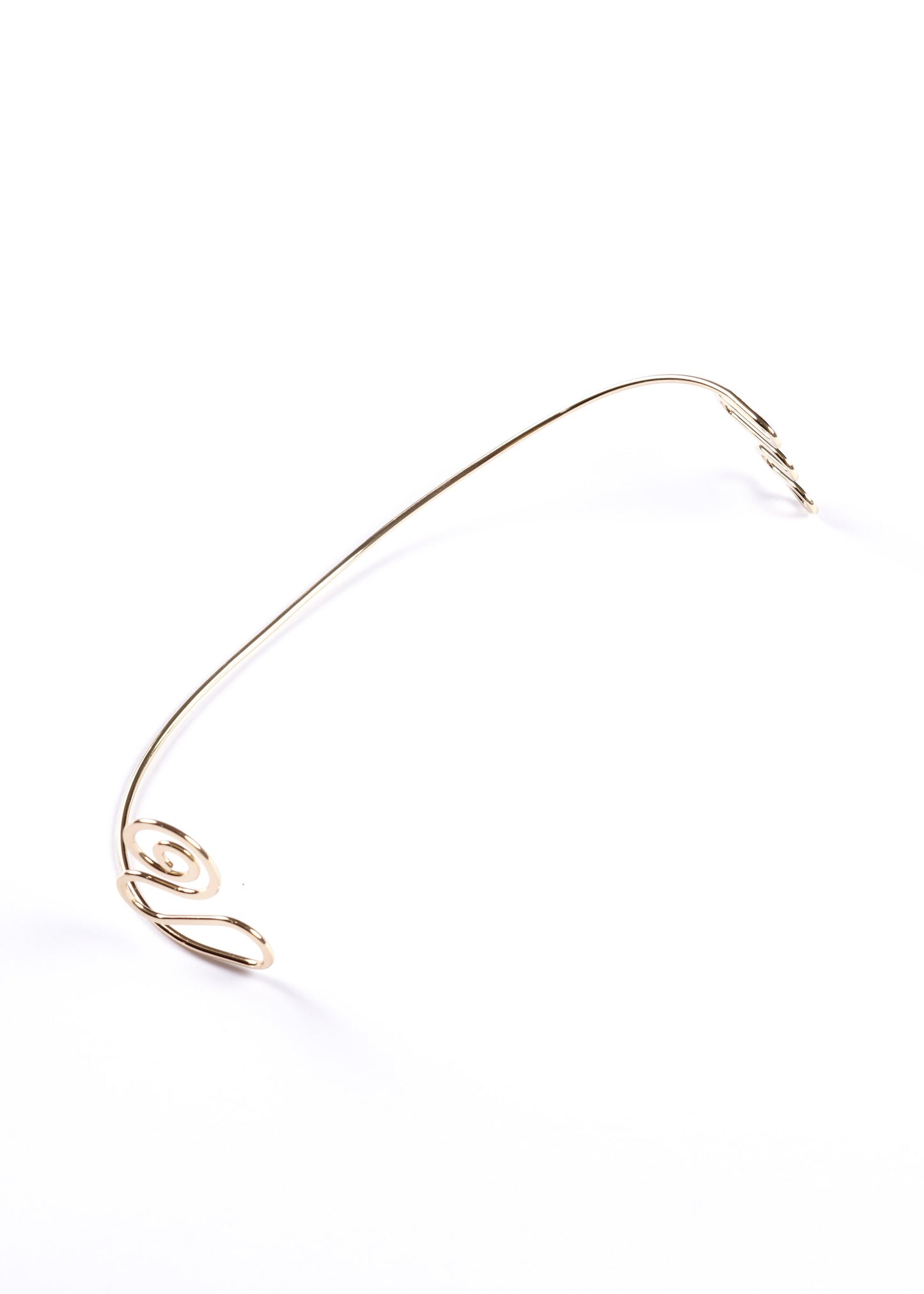 Brazalete ondulado ajustable - Dorado