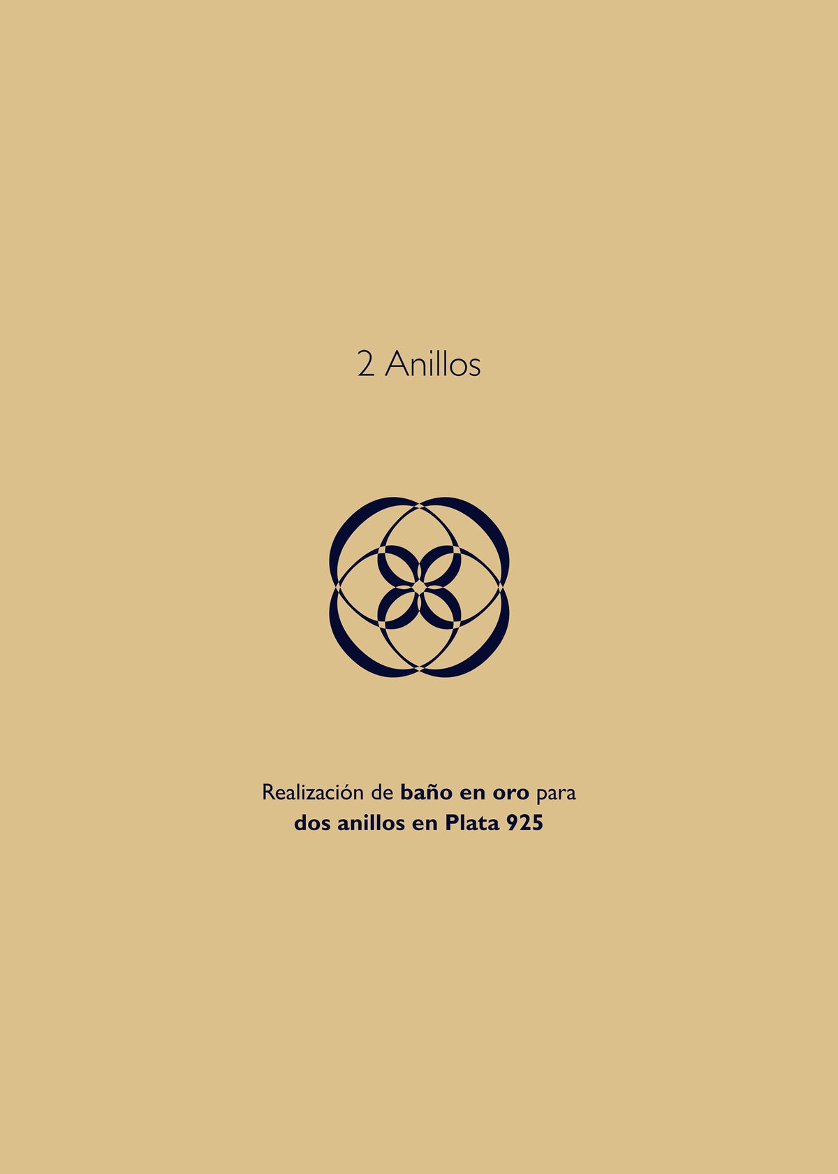 Realización de Baño de oro 18k para DOS anillos en Plata 925