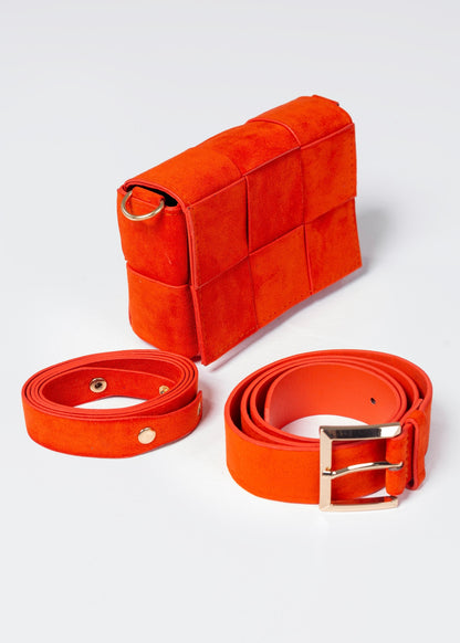 Mini bag con correa y cinto