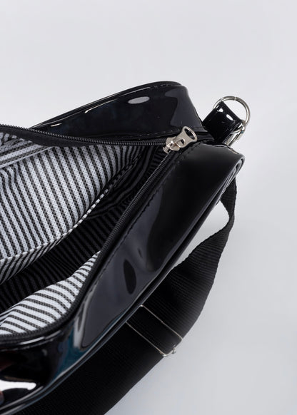 Cartera bandolera lona capitoneada