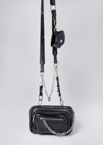 Cartera bandolera con mini estuche