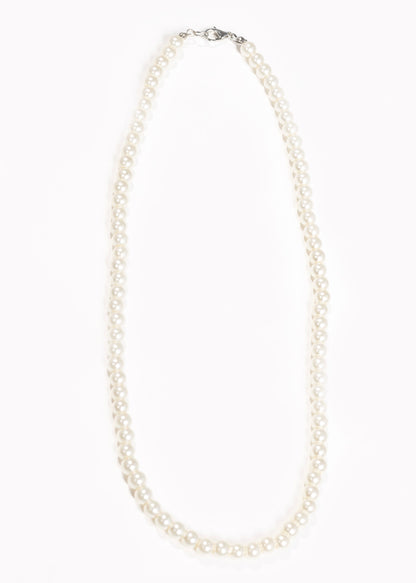 Collar gargantilla de perlas blancas