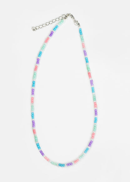 Collar gargantilla mostacillas multicolor