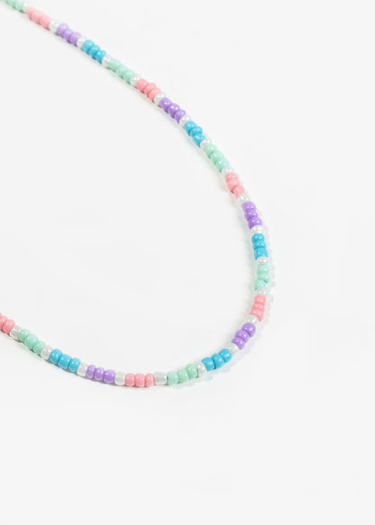 Collar gargantilla mostacillas multicolor