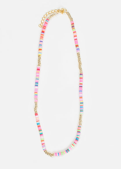 Collar mostacillas multicolor