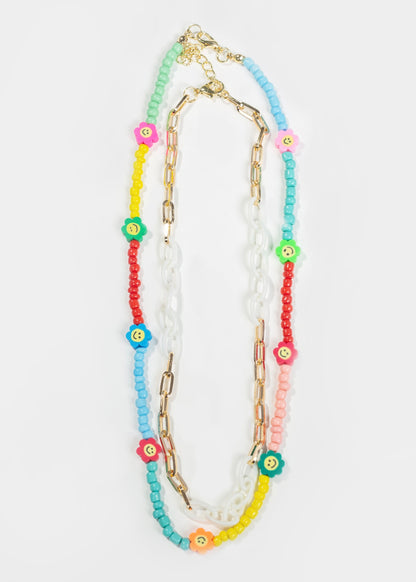 Collar mostacillas Haleiwa - doble