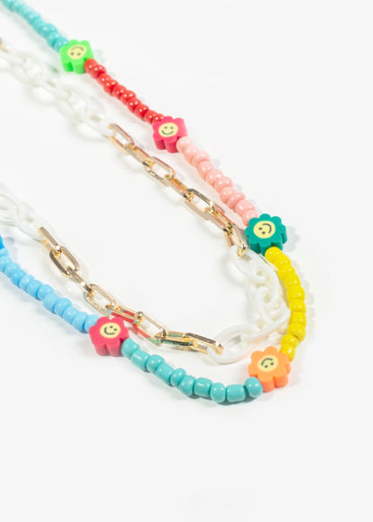 Collar mostacillas Haleiwa - doble