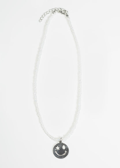 Collar mostacillas con dije emoji