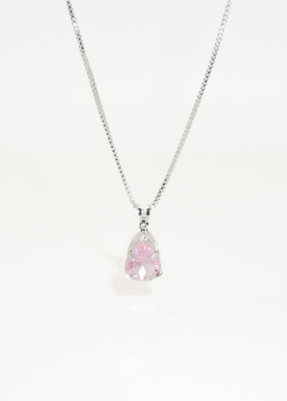 Collar cadena con dije gota zirconia