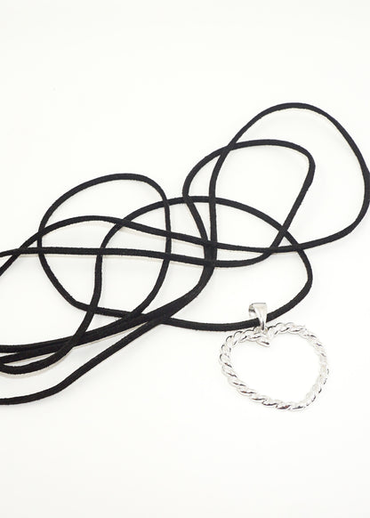 Collar cordón con dije corazón