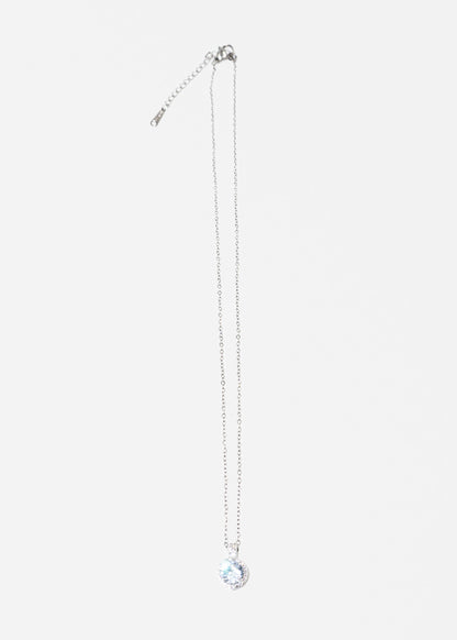 Cadena collar dije punto luz lady di acero quirúrgico