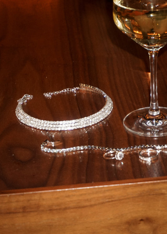Gargantilla sin fin strass
