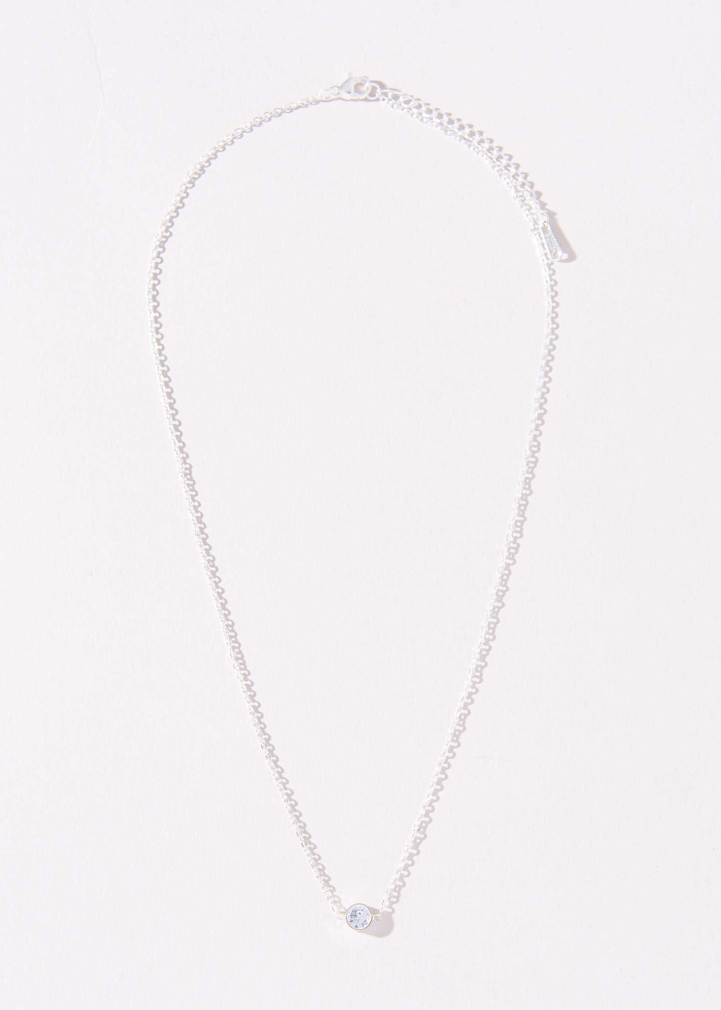 Collar punto luz acero quirúrgico blanco + empaque lujo