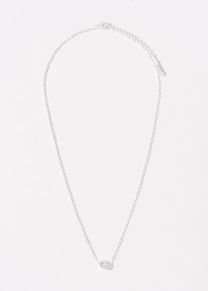 Collar punto luz acero quirúrgico blanco + empaque lujo
