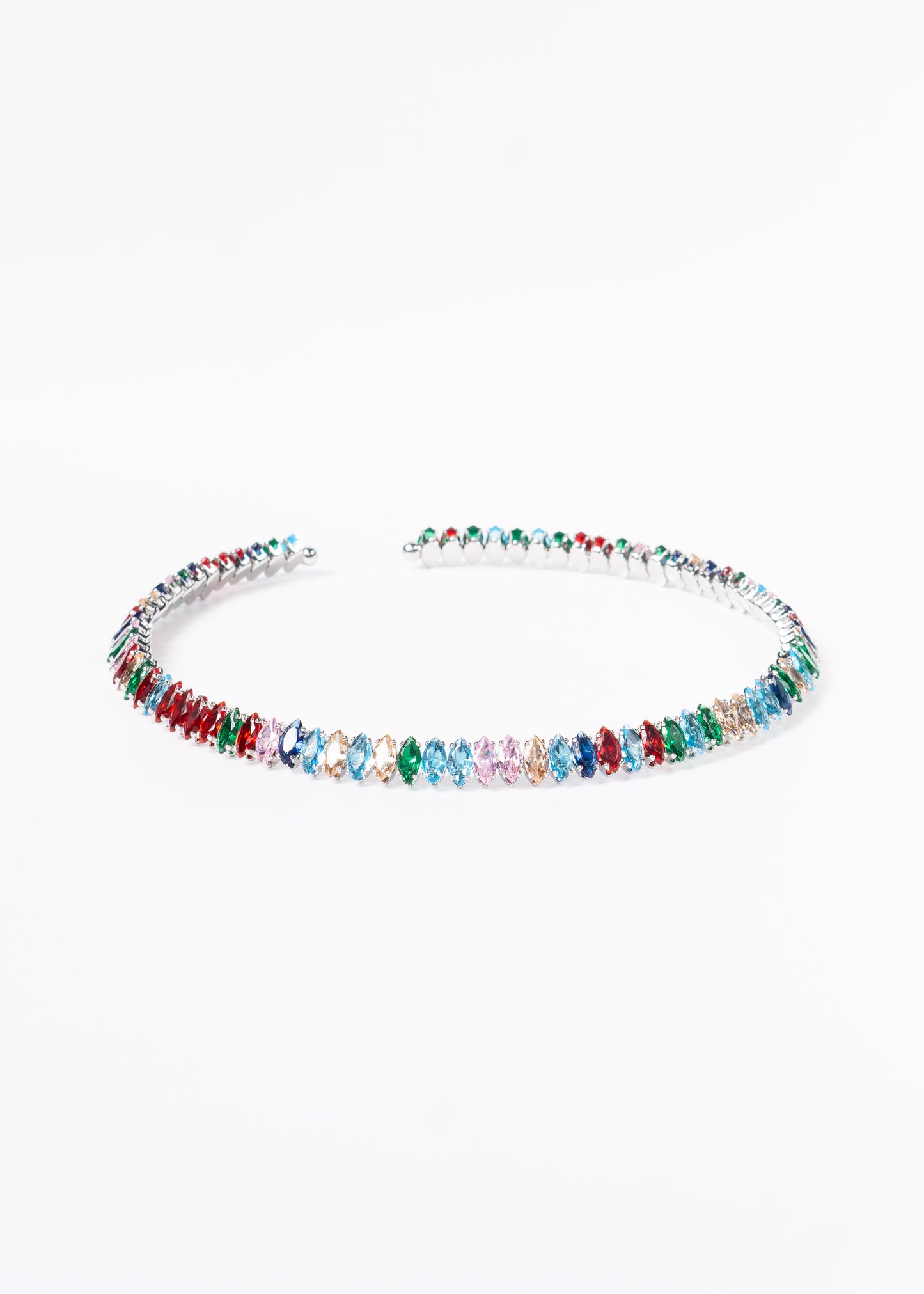 Gargantilla brillo sin fin zirconias multicolor - gala