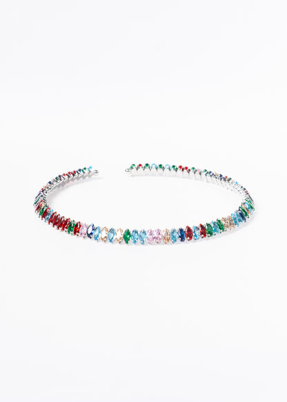 Gargantilla brillo sin fin zirconias multicolor - gala