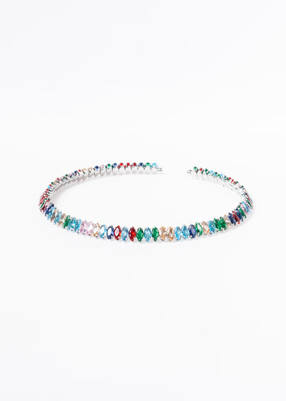 Gargantilla brillo sin fin zirconias multicolor - gala