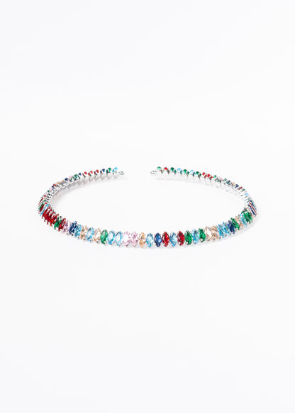 Gargantilla brillo sin fin zirconias multicolor - gala