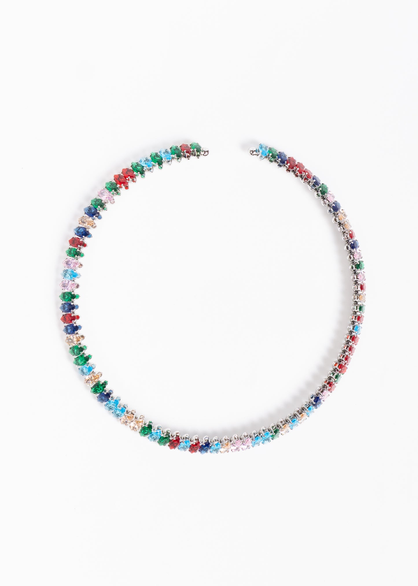 Gargantilla brillo sin fin zirconias multicolor - gala