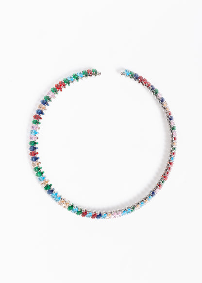 Gargantilla brillo sin fin zirconias multicolor - gala