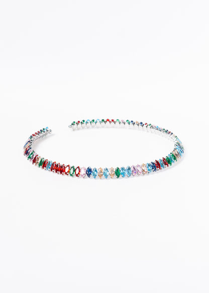 Gargantilla brillo sin fin zirconias multicolor - gala