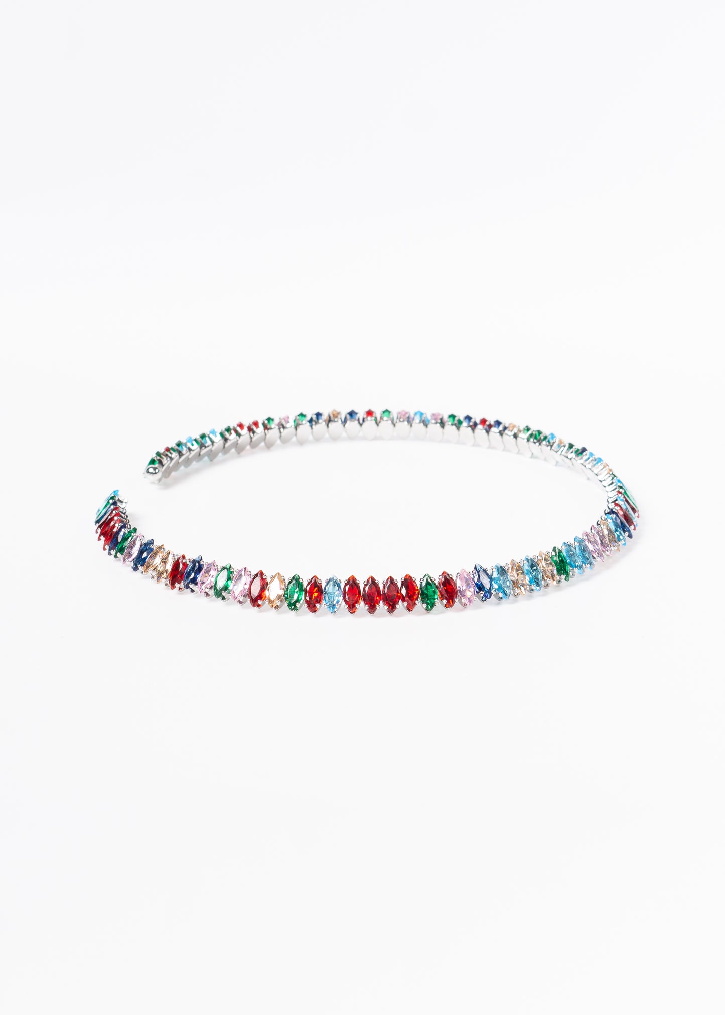 Gargantilla brillo sin fin zirconias multicolor - gala