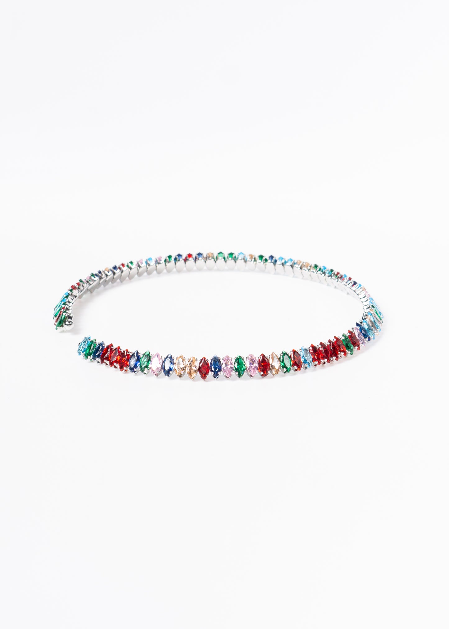 Gargantilla brillo sin fin zirconias multicolor - gala