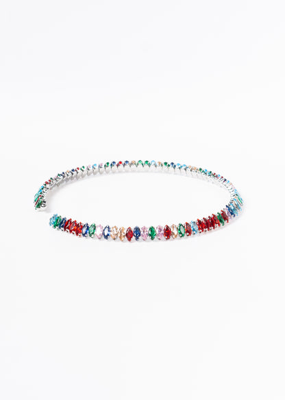Gargantilla brillo sin fin zirconias multicolor - gala