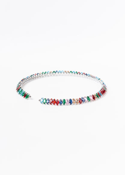 Gargantilla brillo sin fin zirconias multicolor - gala