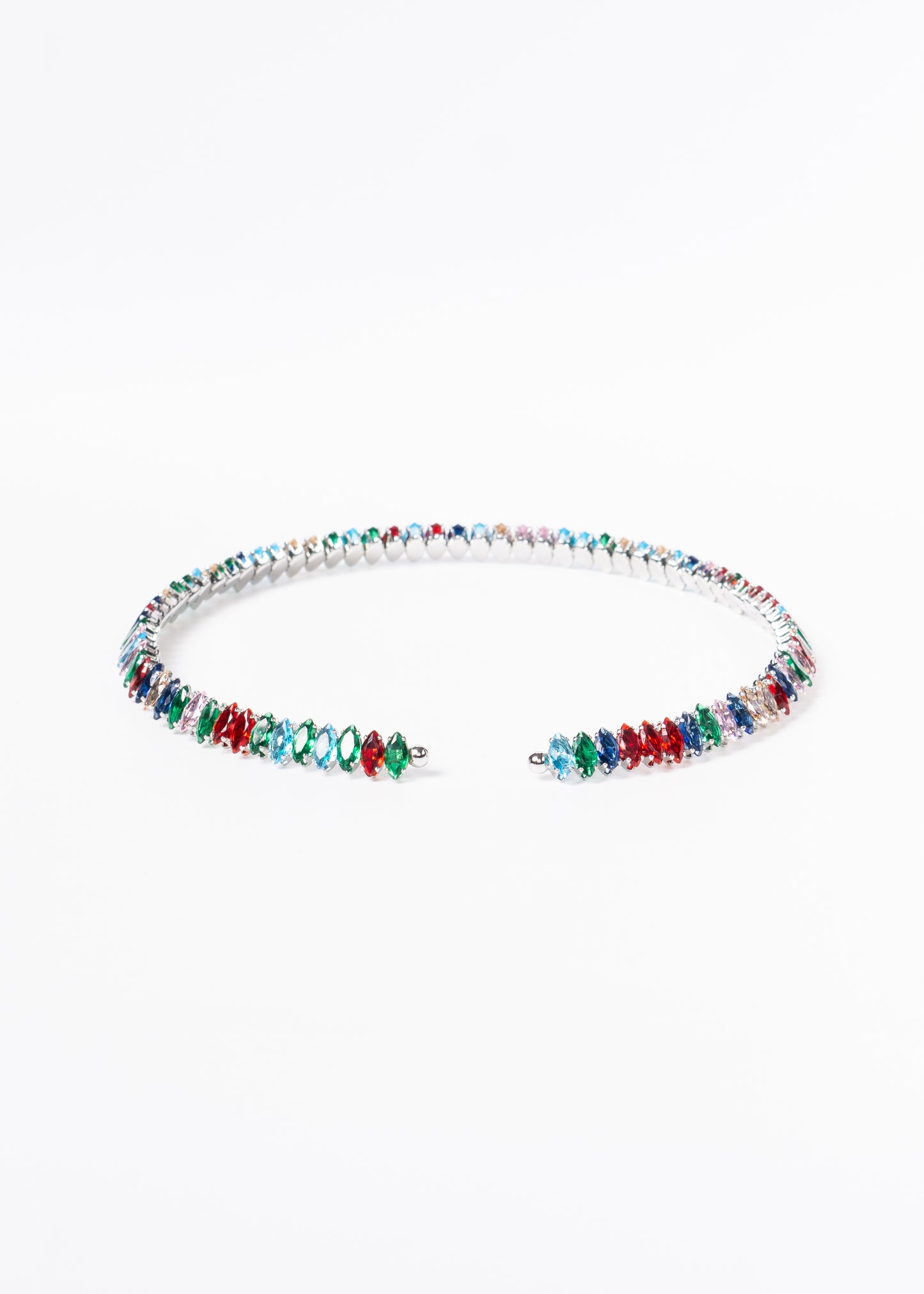 Gargantilla brillo sin fin zirconias multicolor - gala