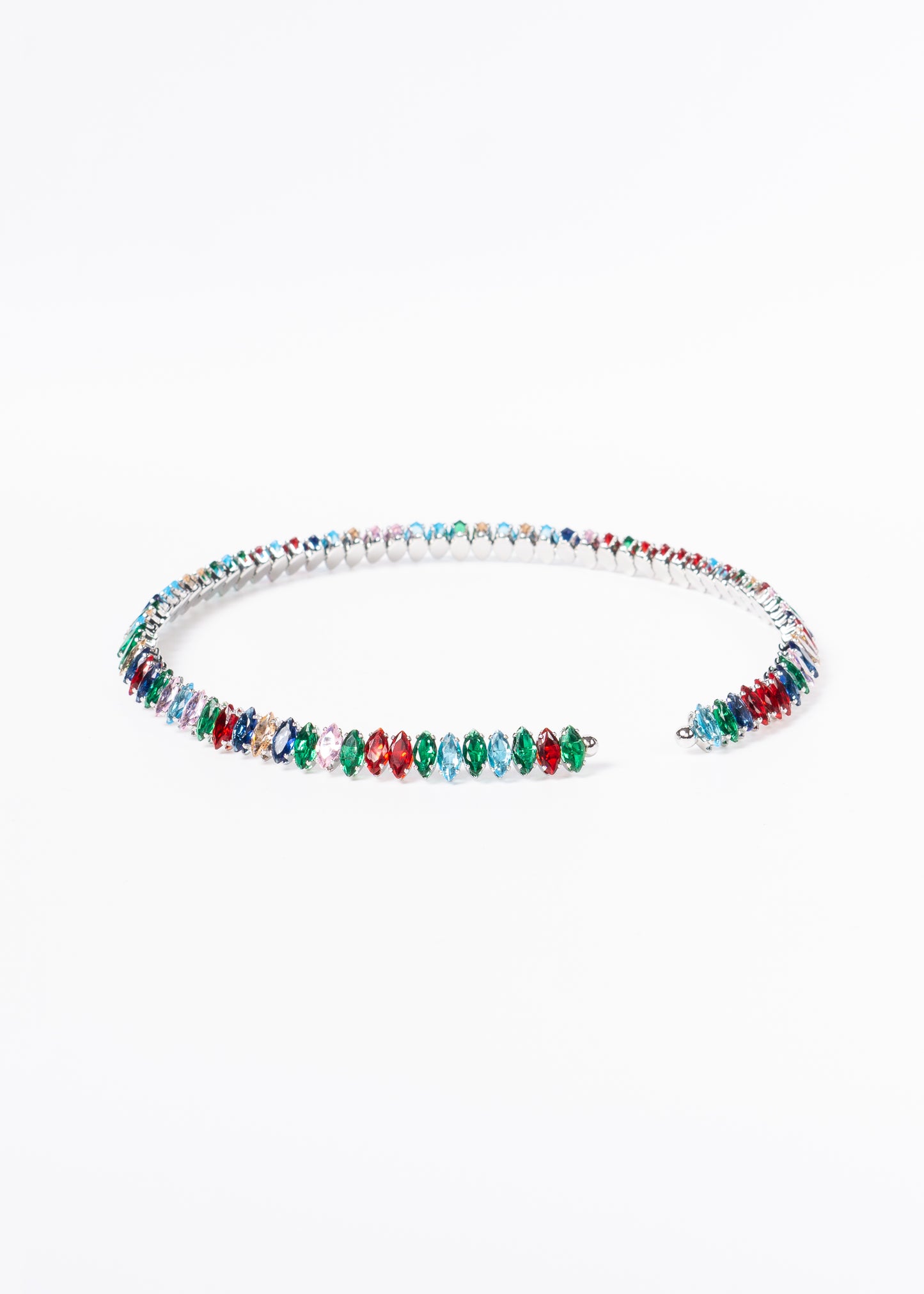 Gargantilla brillo sin fin zirconias multicolor - gala