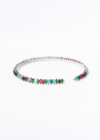 Gargantilla brillo sin fin zirconias multicolor - gala