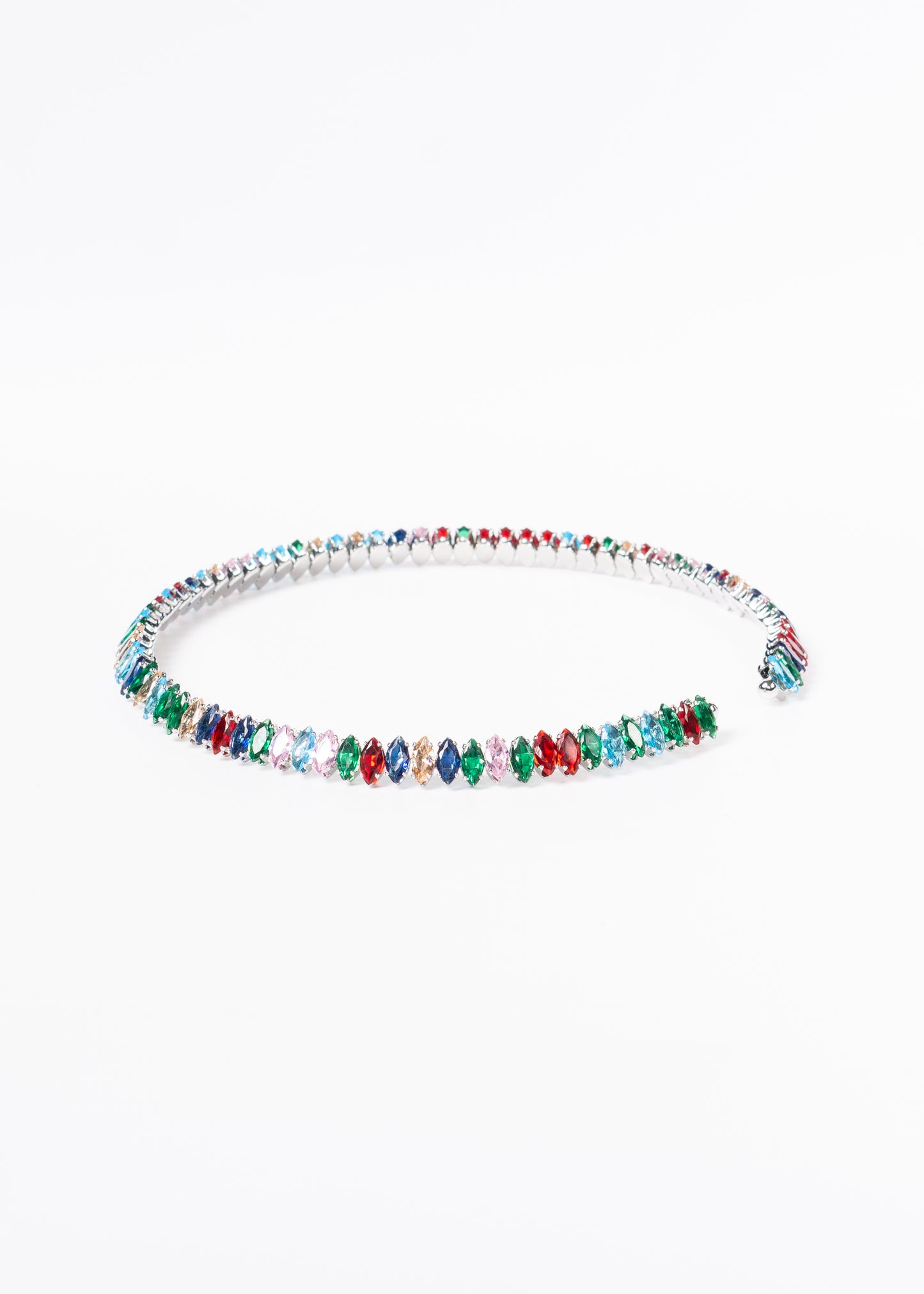 Gargantilla brillo sin fin zirconias multicolor - gala