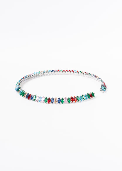 Gargantilla brillo sin fin zirconias multicolor - gala