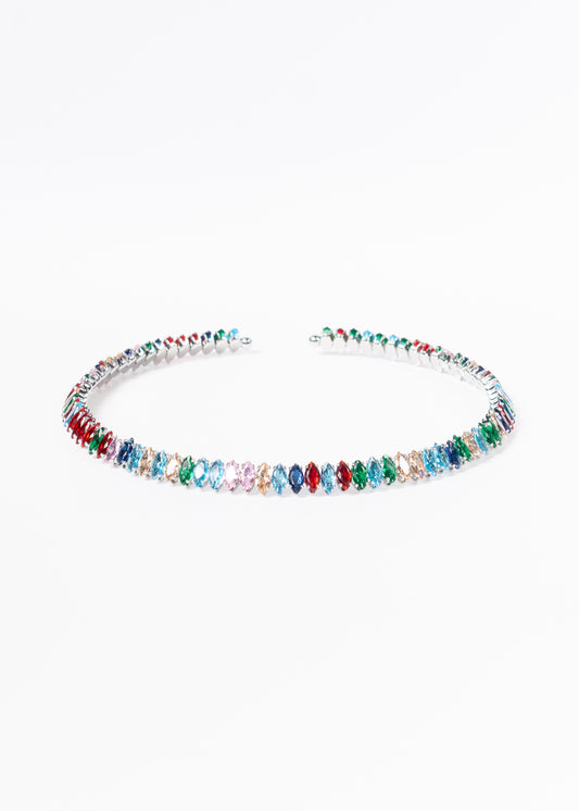 Gargantilla brillo sin fin zirconias multicolor - gala