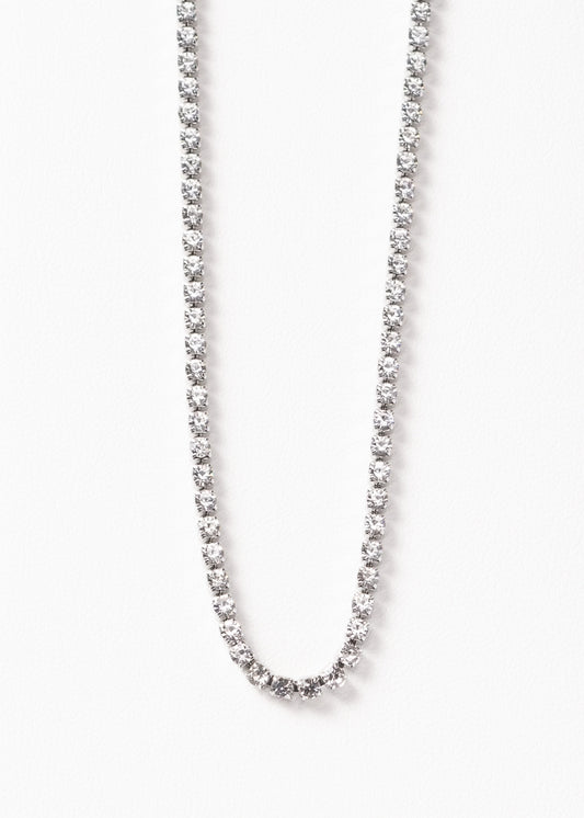 Collar gargantilla strass blanco - gala