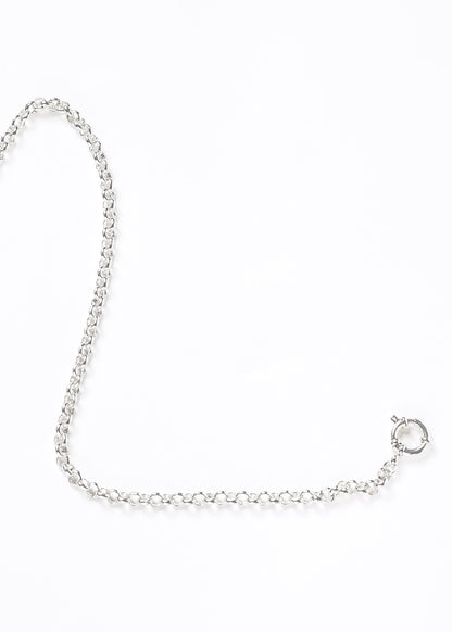 Cadena rolo marinera 45cm acero quirúrgico blanco