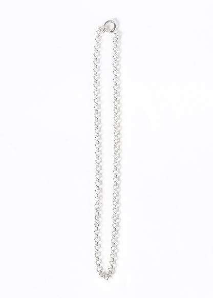 Cadena rolo marinera 45cm acero quirúrgico blanco