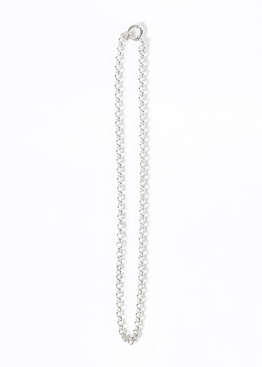 Cadena rolo marinera 45cm acero quirúrgico blanco