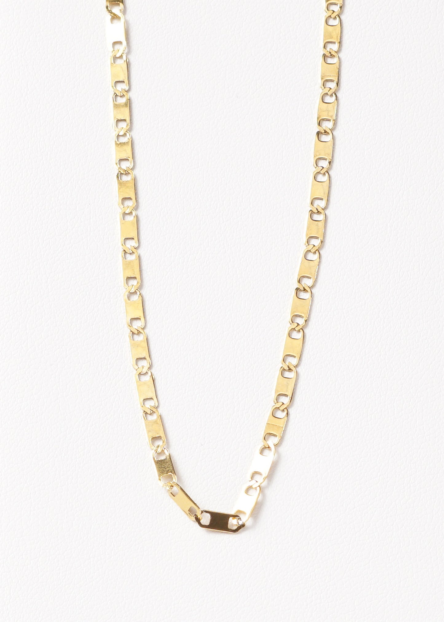 Cadena collar chapitas acero quirúrgico