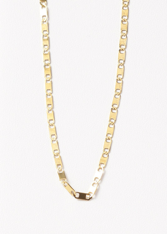 Cadena collar chapitas acero quirúrgico