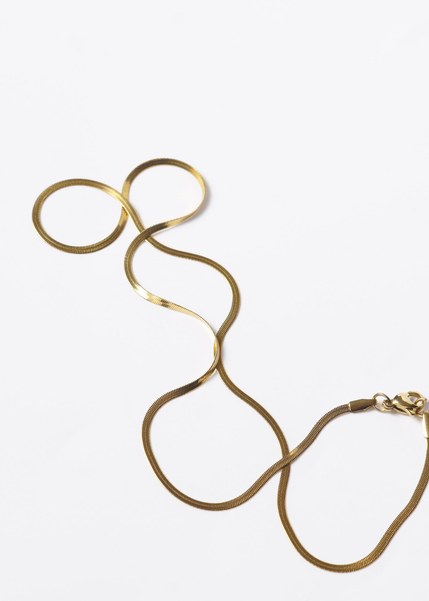 Cadena serpiente fina 2mm acero quirúrgico