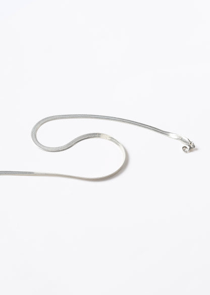 Cadena serpiente 4mm acero quirúrgico blanco