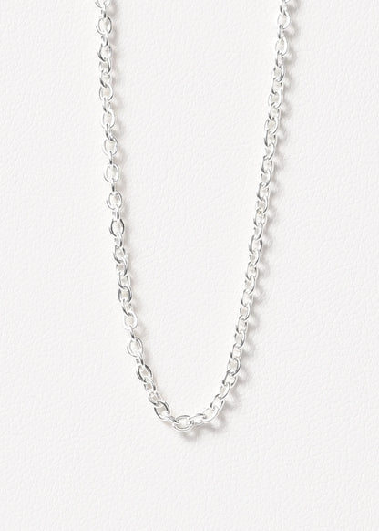 Cadena 45cm forcet finita acero quirúrgico blanco