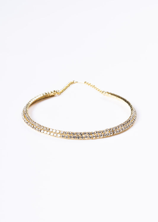 Gargantilla rígida brillo sin fin - Gala enchapado en oro