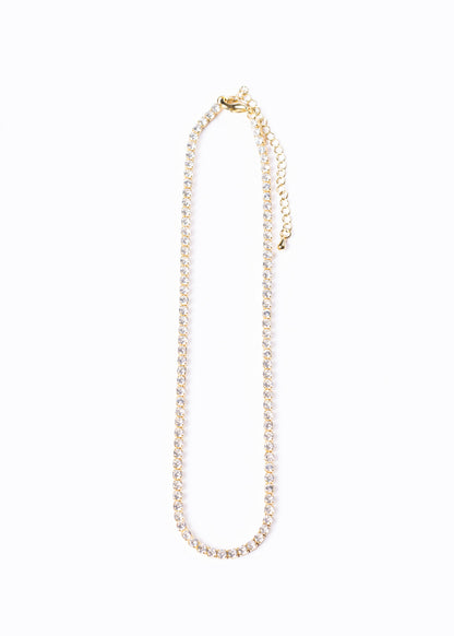 Collar gargantilla zirconias sin fin - Gala enchapado en oro