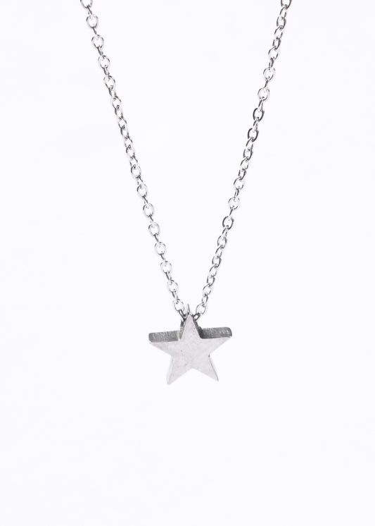 Collar con dije estrella - Acero quirúrgico