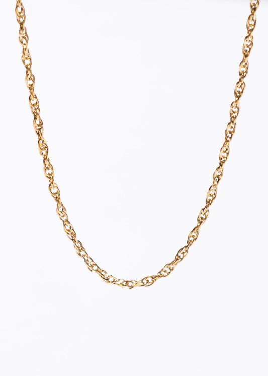 Cadena singapur 50cm acero quirúrgico dorado