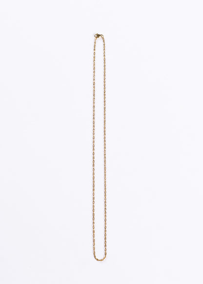 Cadena singapur 50cm acero quirúrgico dorado